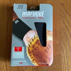 Marucci Baseball Wrist Guard -Made w/™Kevlar® -Black Adult (1 Sm)